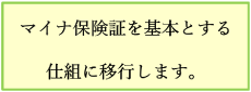 マイナ保険証を基本とする仕組みに移行します